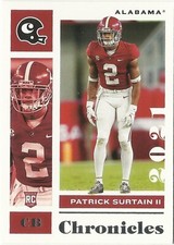 2021 Chronicles Draft Prestige Patrick Surtain Rookie Alabama Crimson Tide #19