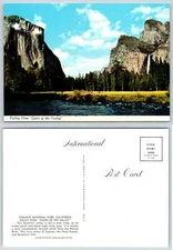 Yosemite VALLEY VIEW GATES OF THE VALLEY California Postcard c144