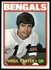 1972 Topps Virgil Carter #49 Cincinnati Bengals L4