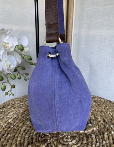 Owen Barry genuine suede leather small handbag hobo bag - Picture 5 of 17