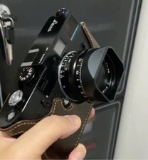 Metal Aluminium alloy/Copper Lens Hood+Cap for Zeiss zm35/2 35/2.8 50/2 Lens