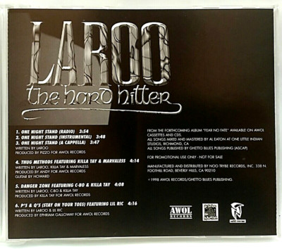 CD) Laroo Tha Hard Hitta – One Night Stand, Promo, DPRO-13611 CD) Laroo Tha Hard Hitta – One Night Stand, Promo, DPRO-13611