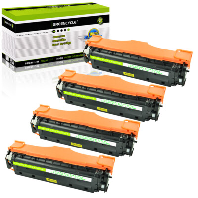 GREENCYCLE 4× CC530X 304X Toner Fit For HP Laserjet CP2020 CP2025 CM2320 CM2320N
