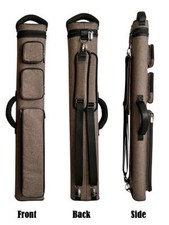 Champion 2X4,3x6 Brown Nylon Billiard Pool Cue Stick Hard Case 4S2B, 6S3B