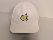 Vintage Masters White Hat Cap Golf Rope Adjustable Strap 90s Made in USA!!!
