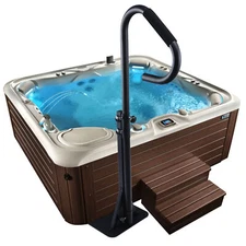 TCFUNDY 60" Hot Tub Spa Hand Rail Slide-Under Base Bathtub Handrail Ladder Rail