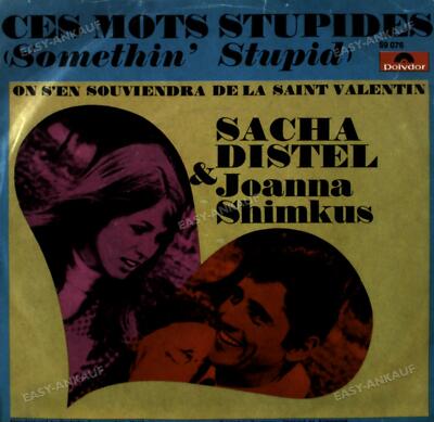 Sacha Distel Et Joanna Shimkus - Ces Mots Stupides 7in 1967 (VG/VG) .