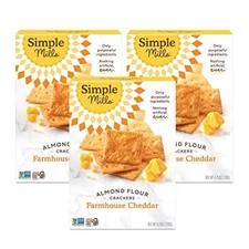 Simple Mills Almond Flour Crackers, Farmhouse  Assorted Flavor Names , Sizes 