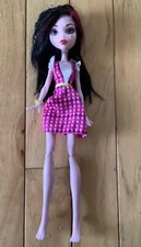 Monster High Draculaura Doll Pink Dress With Hearts 2008 Mattel