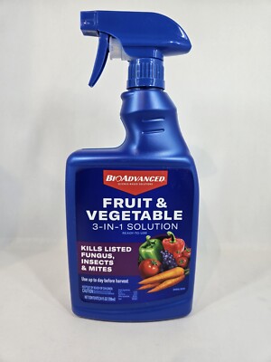 Bio Advanced Fruit & Vegetable 3-in-1, Ready-to-Use, 24 oz. Kills Listed Fungus