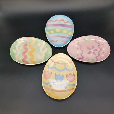 Longaberger Easter Egg Snack/Cake Plates Retired/Limited #31085/AVAIL 1 MTH ONLY