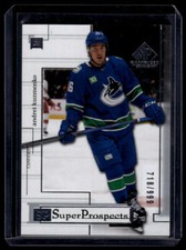 2022-23 SP Game Used #RC-14 Andrei Kuzmenko 2001 Retro Rookies Crossover #/999