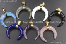 Pietre preziose naturali Bue Corno lungo Corno di toro Reiki Chakra...