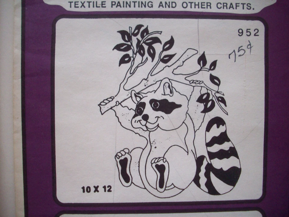 Lot of 6 vintage Hot Iron Transfers   Abc's Bears Fish Stork raccoon Goldfish - Image 3 of 4