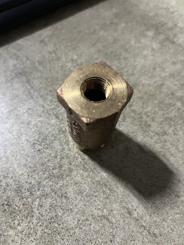 1/4" Threaded Bronze Spring Check Valve - Picture 2 of 3