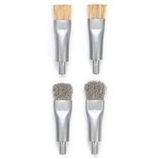 Wire Bristles Brushes Heads for Mobile and Computer Chip Glues Removal 4 Pack