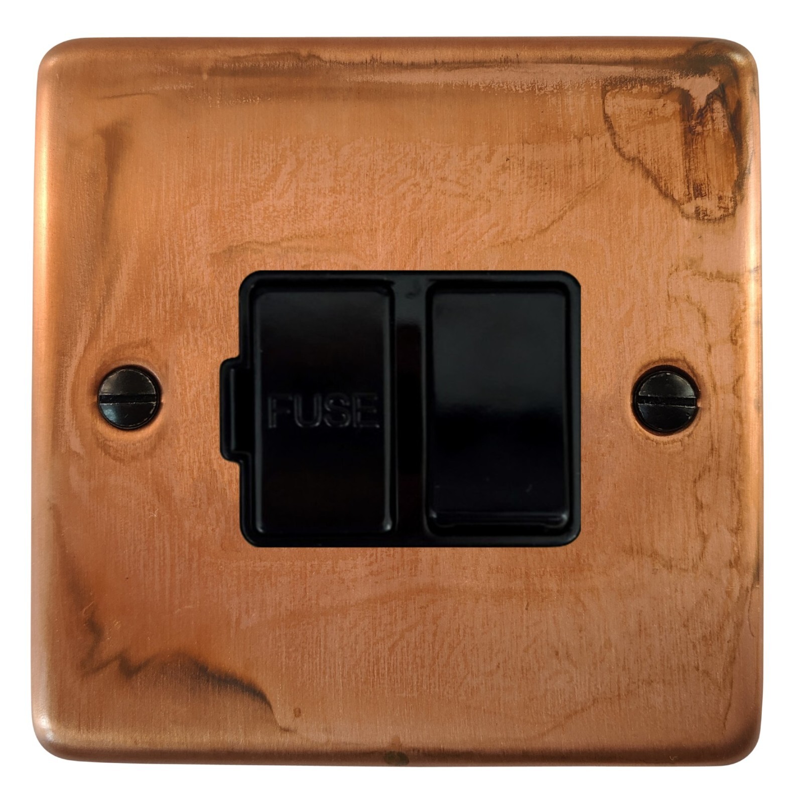 G&H CTC57B Standard Plate Tarnished Copper 1 Gang Fused Spur 13A Switched