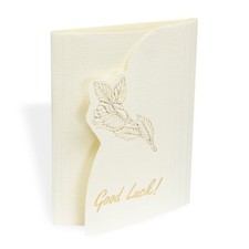 10 x Lottery ticket holder favour boxes in Cream and Gold