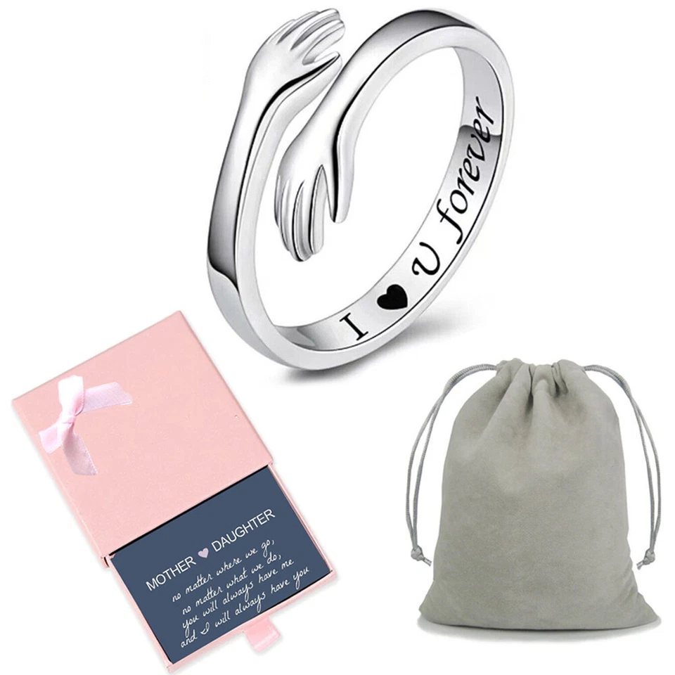 Mother And Daughter Ring Jewellery Gift Birthday Gifts For Mum Mummy Daughter UK - Image 2 of 4