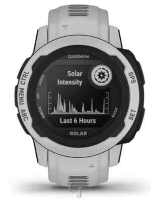 Garmin Instinct 2S Solar Edition Mist Gray Rugged GPS Smartwatch 010-02564-11
