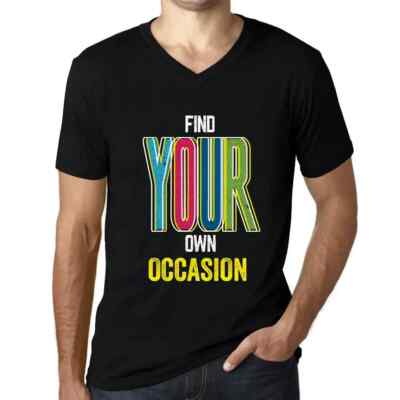 Herren Grafik T-Shirt V-Ausschnitt Finden Sie Ihren eigenen Anlass   Find Your