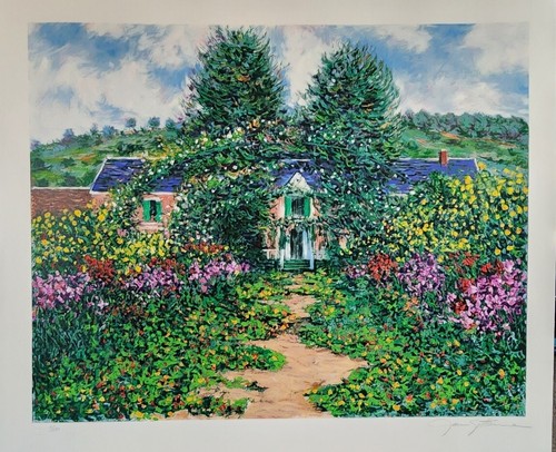 JAMES SCOPPETTONE Limited edition Serigraph "Maison A Giverny" SIGNED /NUMBERED - Picture 2 of 7