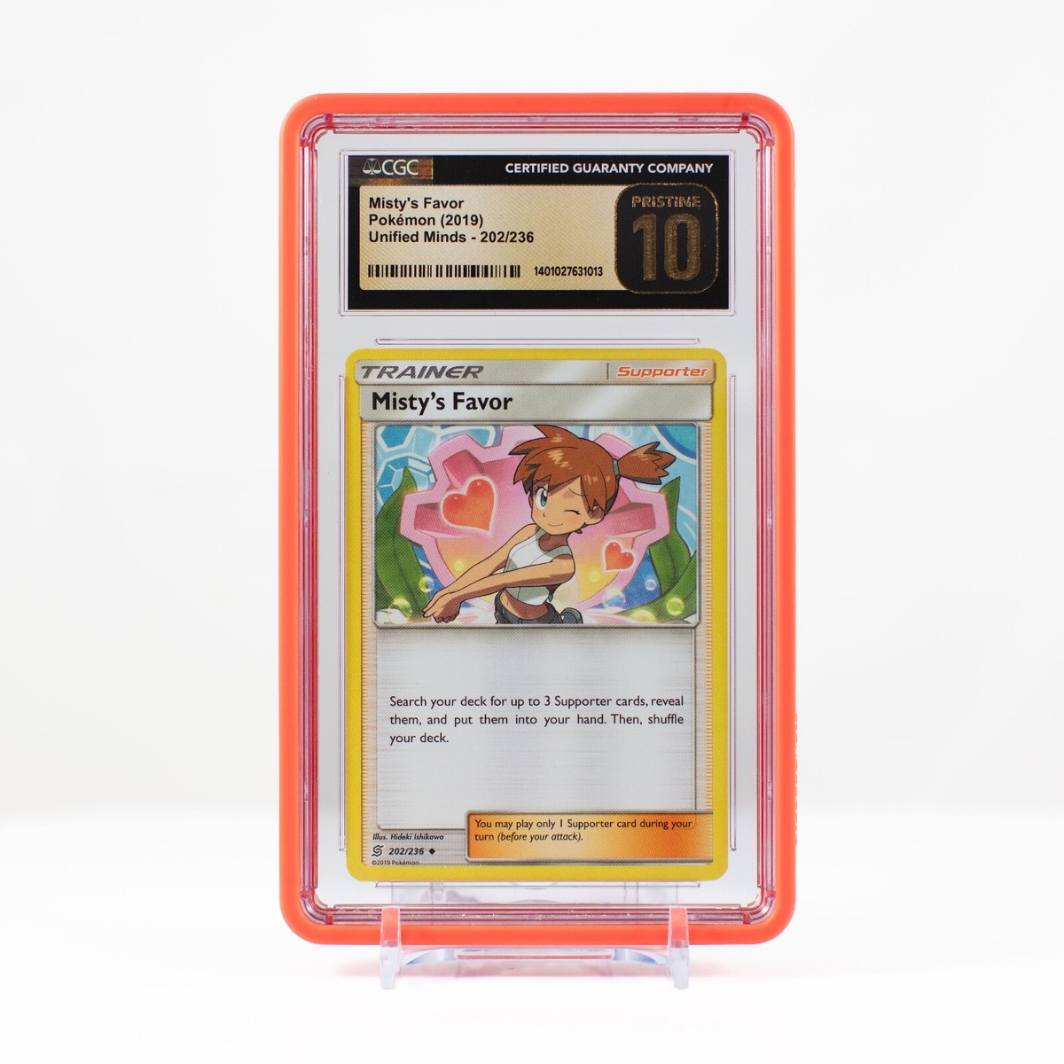 Pokémon Misty's Favor #202/236 Unified Minds - CGC 10 PRISTINE
