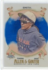Bianca Smith 2021 Topps Chrome Allen & Ginter Blue 014/150