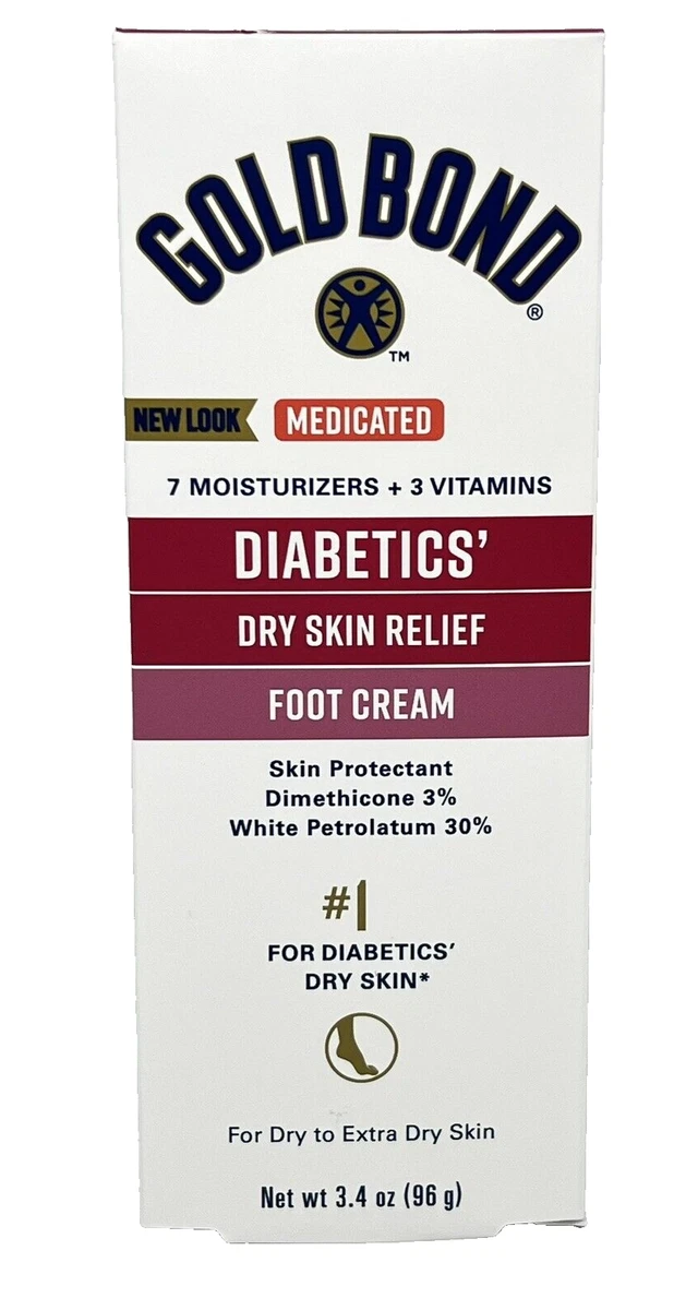 Gold Bond Diabetic Dry Skin Relief FOOT Cream 3.4 oz Wholesale