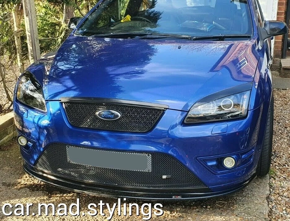 FOCUS MK2 Eyebrows Perfect Fit Quality Black Plastic to fit FORD Eyelids ST/TDCI