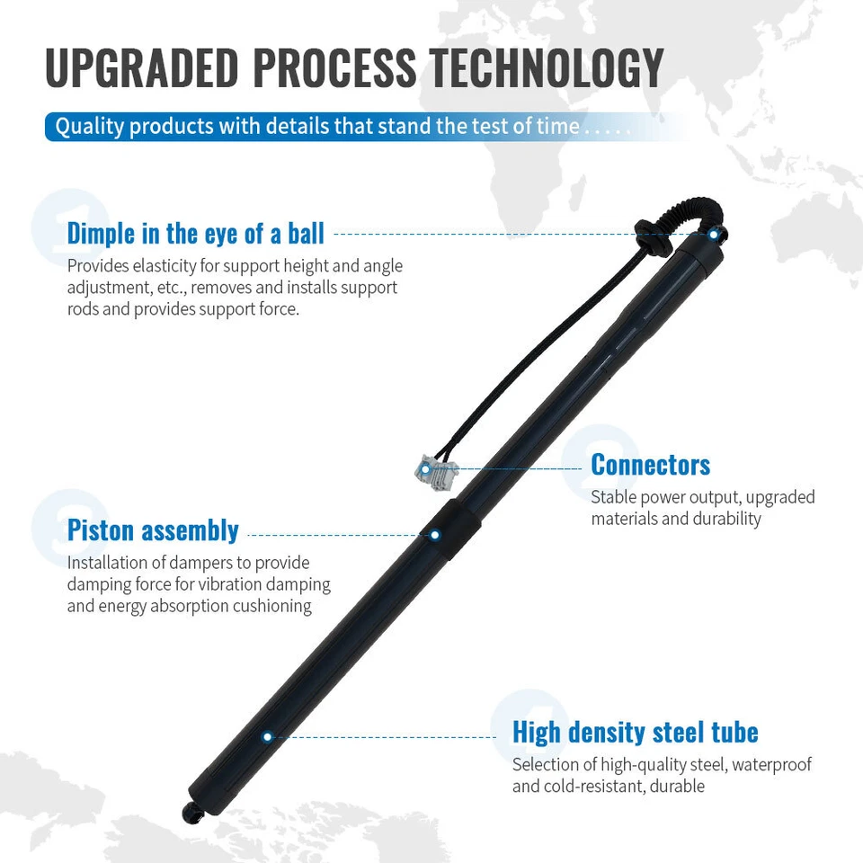 2x Suporte de Elevação de Escotilha Elétrica para Lexus NX200t NX300h 2015 - 2021 - Imagem 2 de 4