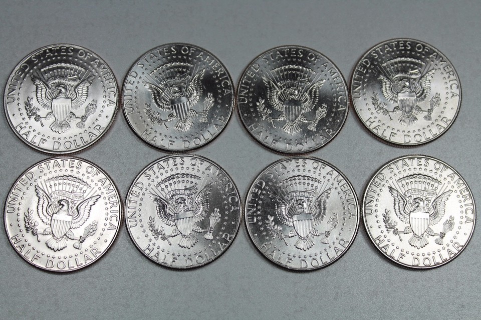 2008 2009 2010 2011 P D Uncirculated Kennedy Half Dollar Mint Roll Set ...