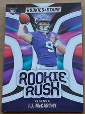 2024 Rookies And Stars #RR-JMY J.J. McCarthy Rookie Rush RC