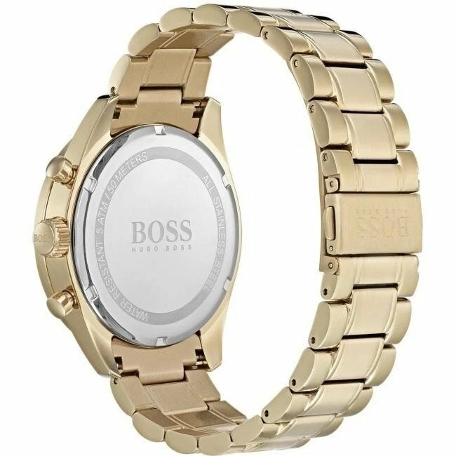 Hugo Boss Men's Trophy Gold/Blue Stainless Steel Chronograph Watch  HB1513631 | eBay