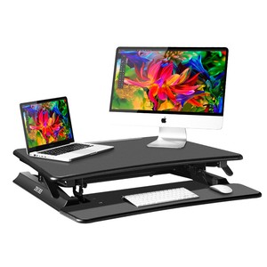 35 Folding Stand Up Lift Rising Laptop Pc Desk Table Height