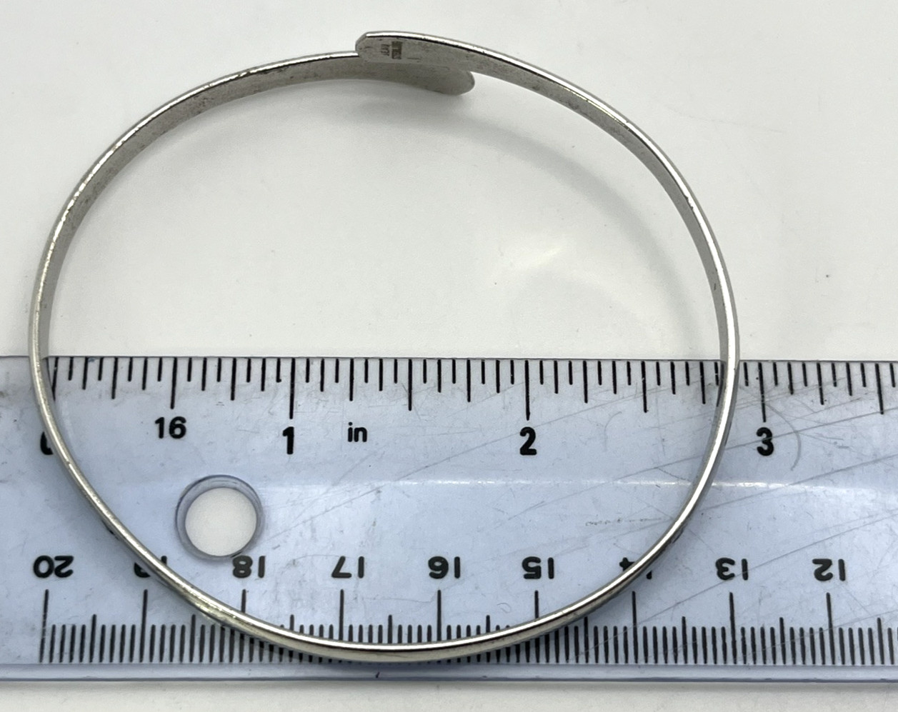 BEAU UPSCALE Solid Sterling Silver BYPASS BANGLE … - image 8