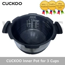 CUCKOO Inner Pot for CRP-EHSS0309F Rice Cooker for 3 Cups Rubber Packing / 254J=