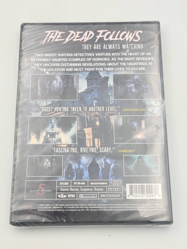THE DEAD FOLLOWS DVD 2024 BRAND NEW WIDESCREEN HORROR - Foto 2 di 3