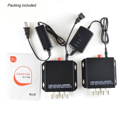 4 convertidores analógicos de video sobre fibra óptica, transceptor óptico FC SM 20 km, conjunto A - Imagen 6 de 7