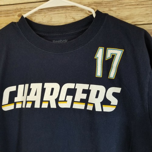NFL Reebok Chargers- Philip Rivers- Football Shirt #17- San Diego Size Large - Picture 3 of 6
