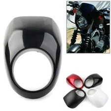 1xFront Headlight Cowl Fairing Light Cover Fit Harley Sportster Dyna XL 883 1200