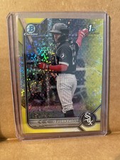 2022 Bowman Chrome Elijah Tatis 1st Bowman Yellow Mini-Diamond Refractor S# /75