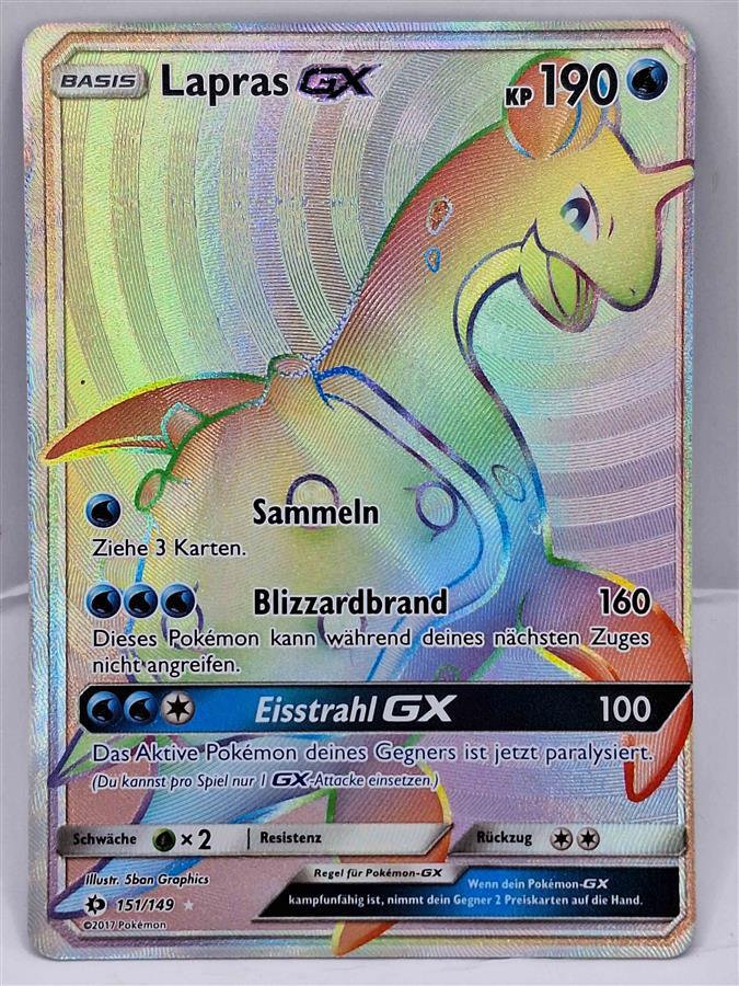 Pokemon Lapras GX Rainbow 151/149 Pokemon Card | eBay Pokemon Lapras GX Rainbow 151/149 Pokemon Card | eBay