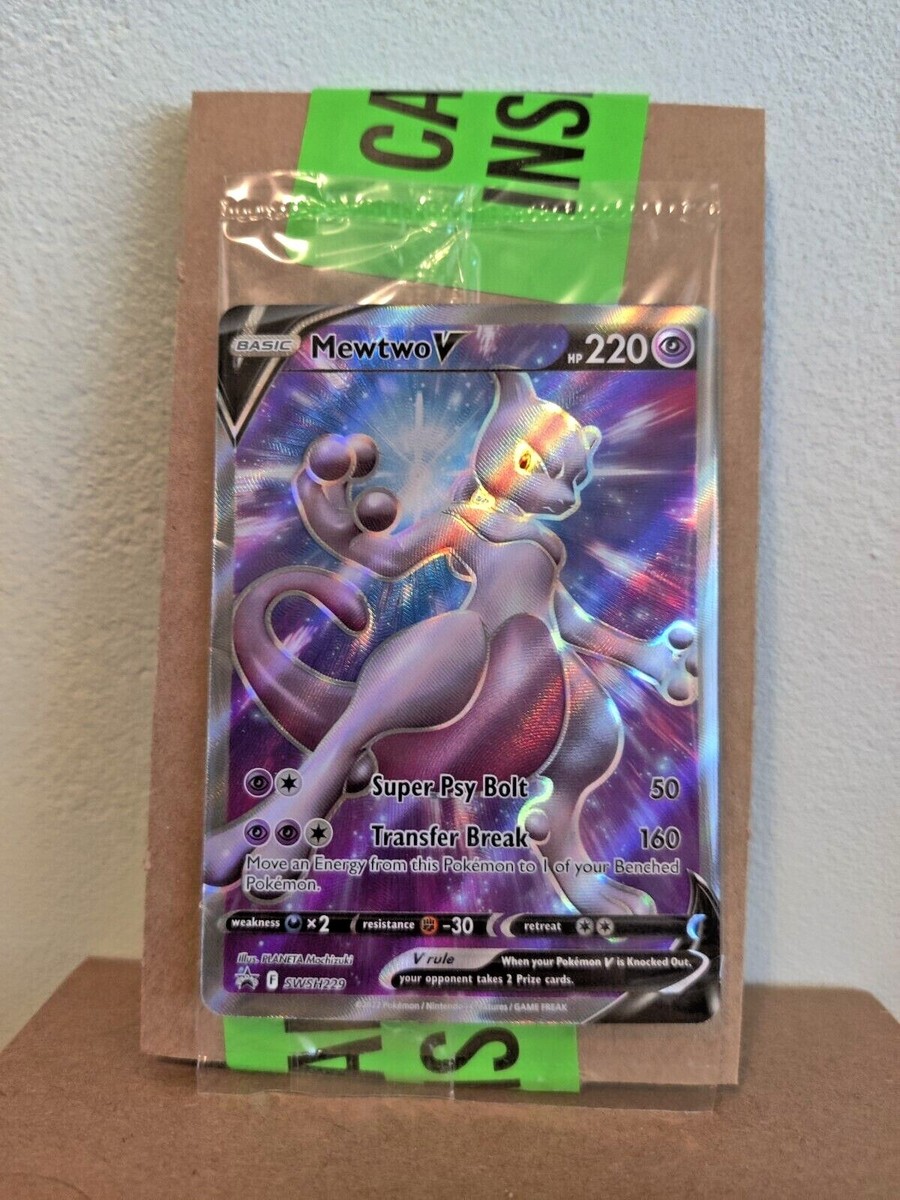 Pokemon Go Mewtwo V Full Art Promo SWSH229 SEALED Pokemon