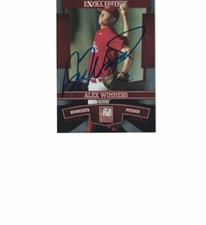 ALEX WIMMERS SIGNED IP DONRUSS ELITE 2010 PANINI #26 MINNESOTA TWINS AUTO