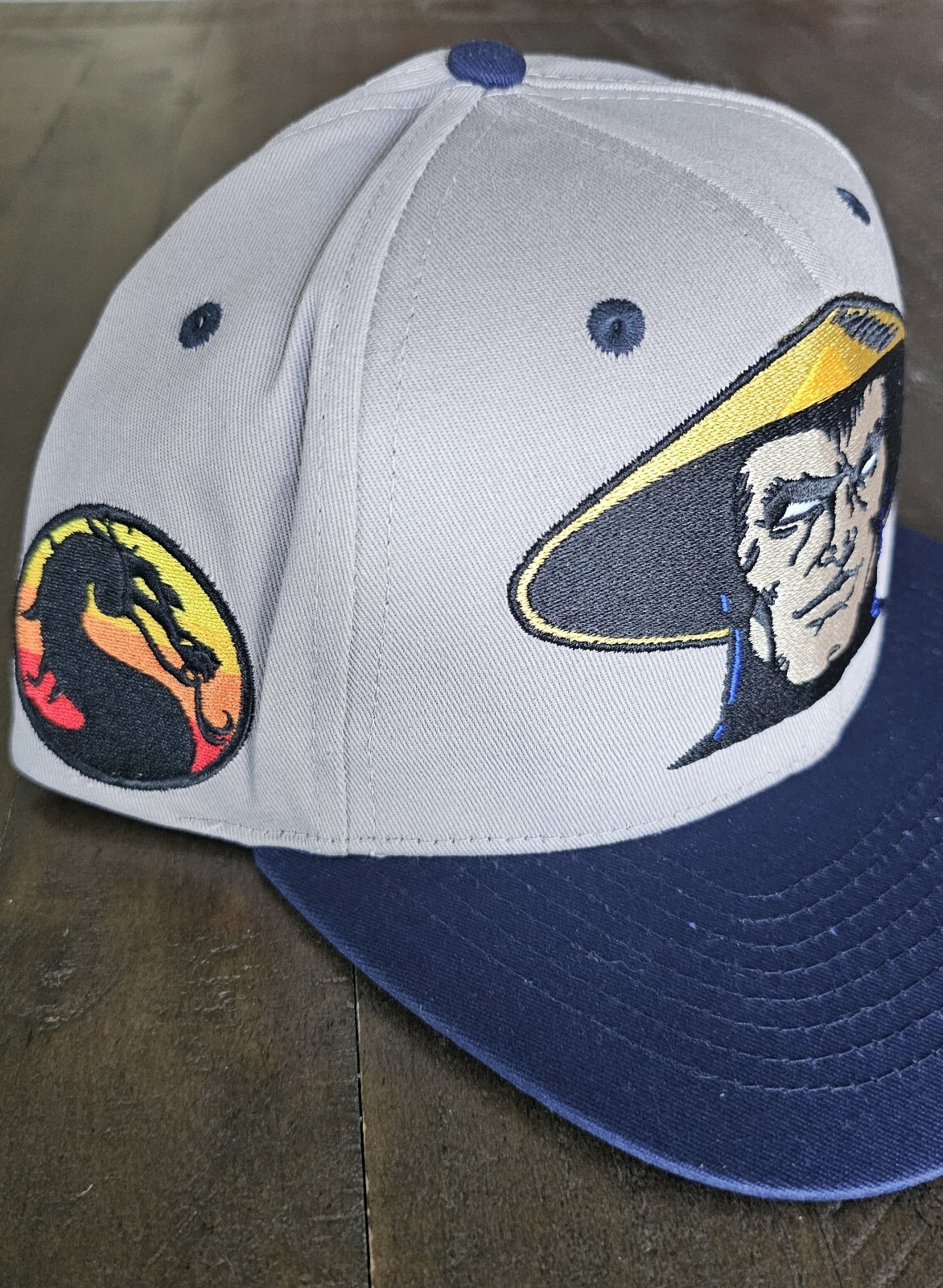Mortal Kombat RAIDEN Blockhead Snapback Hat Cap Rare Video Games Movie image 2