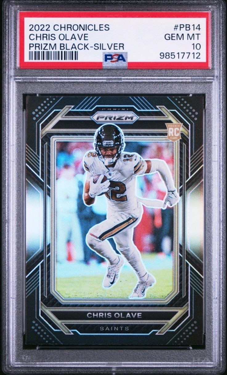Chris Olave Panini Chronicles Prizm Black #PB14 Silver