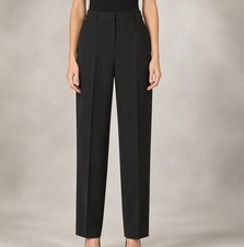 Escada Wool Blend Crepe Pants Tailored Straight Leg Work Trousers Business SZ 44