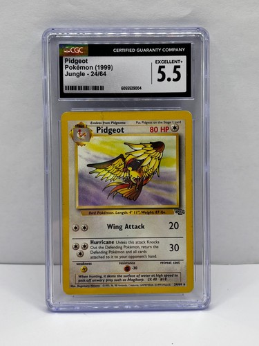 Pidgeot (1st Edition) graded CGC 5.5 for sale on eBay