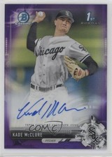 2017 Bowman Draft Chrome Pick Purple Refractor 150/250 Kade McClure Auto 8k4